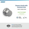 image:imageSchlage F10 BWE 622 Bowery Door Knob Hall amp Closet Passage Lock Matte BlackBright Chrome