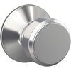 image:imageSchlage F10 BWE 622 Bowery Door Knob Hall amp Closet Passage Lock Matte BlackBright Chrome
