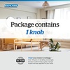image:imageSchlage F10 BWE 622 Bowery Door Knob Hall amp Closet Passage Lock Matte BlackBright Chrome