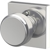 image:imageSchlage F10 BWE 622 Bowery Door Knob Hall amp Closet Passage Lock Matte BlackBright Chrome