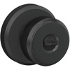 image:imageSchlage F10 BWE 622 Bowery Door Knob Hall amp Closet Passage Lock Matte BlackMatte Black