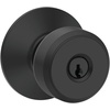 image:imageSchlage F10 BWE 622 Bowery Door Knob Hall amp Closet Passage Lock Matte BlackMatte Black