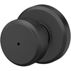image:imageSchlage F10 BWE 622 Bowery Door Knob Hall amp Closet Passage Lock Matte BlackMatte Black