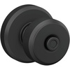 image:imageSchlage F10 BWE 622 Bowery Door Knob Hall amp Closet Passage Lock Matte BlackMatte Black