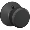 image:imageSchlage F10 BWE 622 Bowery Door Knob Hall amp Closet Passage Lock Matte BlackMatte Black