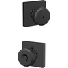image:imageSchlage F10 BWE 622 Bowery Door Knob Hall amp Closet Passage Lock Matte BlackMatte Black