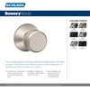 image:imageSchlage F10 BWE 622 Bowery Door Knob Hall amp Closet Passage Lock Matte BlackMatte Black