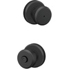 image:imageSchlage F10 BWE 622 Bowery Door Knob Hall amp Closet Passage Lock Matte BlackMatte Black