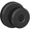 image:imageSchlage F10 BWE 622 Bowery Door Knob Hall amp Closet Passage Lock Matte BlackMatte Black