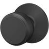 image:imageSchlage F10 BWE 622 Bowery Door Knob Hall amp Closet Passage Lock Matte BlackMatte Black