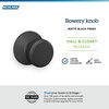 image:imageSchlage F10 BWE 622 Bowery Door Knob Hall amp Closet Passage Lock Matte BlackMatte Black