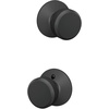 image:imageSchlage F10 BWE 622 Bowery Door Knob Hall amp Closet Passage Lock Matte BlackMatte Black
