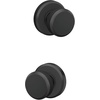 image:imageSchlage F10 BWE 622 Bowery Door Knob Hall amp Closet Passage Lock Matte BlackMatte Black