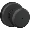 image:imageSchlage F10 BWE 622 Bowery Door Knob Hall amp Closet Passage Lock Matte BlackMatte Black