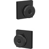 image:imageSchlage F10 BWE 622 Bowery Door Knob Hall amp Closet Passage Lock Matte BlackMatte Black