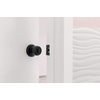 image:imageSchlage F10 BWE 622 Bowery Door Knob Hall amp Closet Passage Lock Matte BlackPolished Nickel