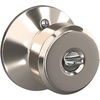 image:imageSchlage F10 BWE 622 Bowery Door Knob Hall amp Closet Passage Lock Matte BlackPolished Nickel