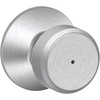 image:imageSchlage F10 BWE 622 Bowery Door Knob Hall amp Closet Passage Lock Matte BlackSatin Chrome