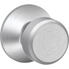 image:imageSchlage F10 BWE 622 Bowery Door Knob Hall amp Closet Passage Lock Matte BlackSatin Chrome