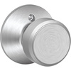 image:imageSchlage F10 BWE 622 Bowery Door Knob Hall amp Closet Passage Lock Matte BlackSatin Chrome