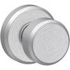 image:imageSchlage F10 BWE 622 Bowery Door Knob Hall amp Closet Passage Lock Matte BlackSatin Chrome