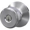 image:imageSchlage F10 BWE 622 Bowery Door Knob Hall amp Closet Passage Lock Matte BlackSatin Chrome