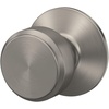 image:imageSchlage F10 BWE 622 Bowery Door Knob Hall amp Closet Passage Lock Matte BlackSatin Nickel