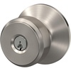 image:imageSchlage F10 BWE 622 Bowery Door Knob Hall amp Closet Passage Lock Matte BlackSatin Nickel