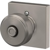 image:imageSchlage F10 BWE 622 Bowery Door Knob Hall amp Closet Passage Lock Matte BlackSatin Nickel