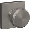 image:imageSchlage F10 BWE 622 Bowery Door Knob Hall amp Closet Passage Lock Matte BlackSatin Nickel