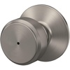 image:imageSchlage F10 BWE 622 Bowery Door Knob Hall amp Closet Passage Lock Matte BlackSatin Nickel