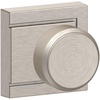 image:imageSchlage F10 BWE 622 Bowery Door Knob Hall amp Closet Passage Lock Matte BlackSatin Nickel