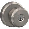 image:imageSchlage F10 BWE 622 Bowery Door Knob Hall amp Closet Passage Lock Matte BlackSatin Nickel