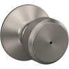 image:imageSchlage F10 BWE 622 Bowery Door Knob Hall amp Closet Passage Lock Matte BlackSatin Nickel