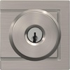 image:imageSchlage F10 BWE 622 Bowery Door Knob Hall amp Closet Passage Lock Matte BlackSatin Nickel