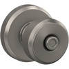 image:imageSchlage F10 BWE 622 Bowery Door Knob Hall amp Closet Passage Lock Matte BlackSatin Nickel