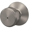image:imageSchlage F10 BWE 622 Bowery Door Knob Hall amp Closet Passage Lock Matte BlackSatin Nickel