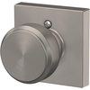 image:imageSchlage F10 BWE 622 Bowery Door Knob Hall amp Closet Passage Lock Matte BlackSatin Nickel