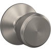 image:imageSchlage F10 BWE 622 Bowery Door Knob Hall amp Closet Passage Lock Matte BlackSatin Nickel