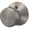 image:imageSchlage F10 BWE 622 Bowery Door Knob Hall amp Closet Passage Lock Matte BlackSatin Nickel