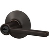 image:imageSchlage F10 LAT 622 CEN Latitude Door Lever with Century Trim Hall amp Closet Passage Lock Matte BlackAged Bronze
