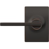 image:imageSchlage F10 LAT 622 CEN Latitude Door Lever with Century Trim Hall amp Closet Passage Lock Matte BlackAged Bronze
