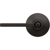 image:imageSchlage F10 LAT 622 CEN Latitude Door Lever with Century Trim Hall amp Closet Passage Lock Matte BlackAged Bronze