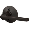image:imageSchlage F10 LAT 622 CEN Latitude Door Lever with Century Trim Hall amp Closet Passage Lock Matte BlackAged Bronze