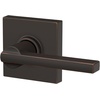 image:imageSchlage F10 LAT 622 CEN Latitude Door Lever with Century Trim Hall amp Closet Passage Lock Matte BlackAged Bronze