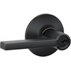 image:imageSchlage F10 LAT 622 CEN Latitude Door Lever with Century Trim Hall amp Closet Passage Lock Matte BlackAged Bronze
