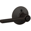 image:imageSchlage F10 LAT 622 CEN Latitude Door Lever with Century Trim Hall amp Closet Passage Lock Matte BlackAged Bronze