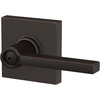 image:imageSchlage F10 LAT 622 CEN Latitude Door Lever with Century Trim Hall amp Closet Passage Lock Matte BlackAged Bronze