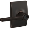 image:imageSchlage F10 LAT 622 CEN Latitude Door Lever with Century Trim Hall amp Closet Passage Lock Matte BlackAged Bronze
