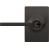 image:imageSchlage F10 LAT 622 CEN Latitude Door Lever with Century Trim Hall amp Closet Passage Lock Matte BlackAged Bronze